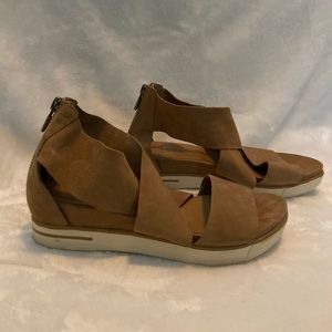 Eileen Fisher Light Brown Suede Sandals